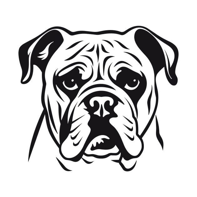 English Bulldog Dog Pet Animal World Furry Friend Vector Graphic by Cubebox