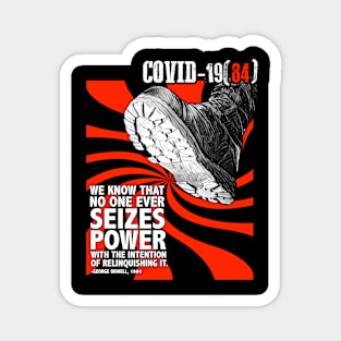 Covid 19(84) George Orwell Boot T-shirt Magnet