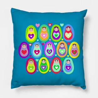 Russian dolls matryoshka (5) Pillow