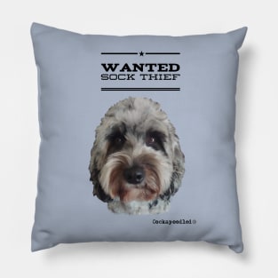 Cockapoo / Doodle Dog Sock Thief Pillow