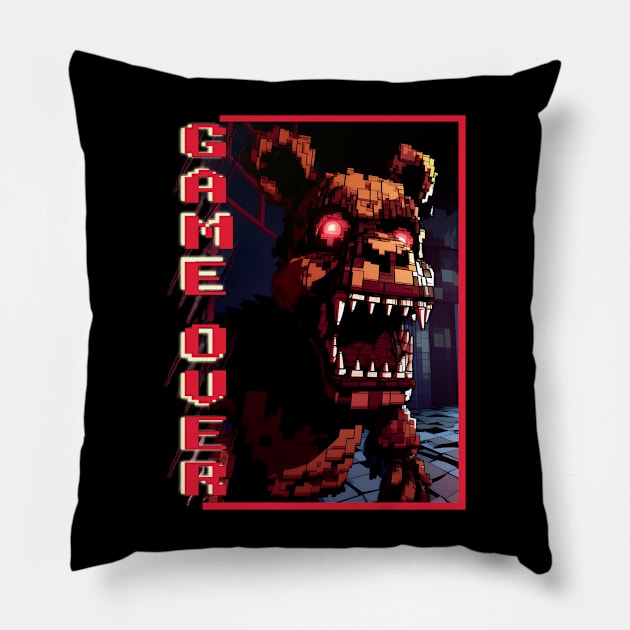 Freddy Game Over Pillow by SkullTroops