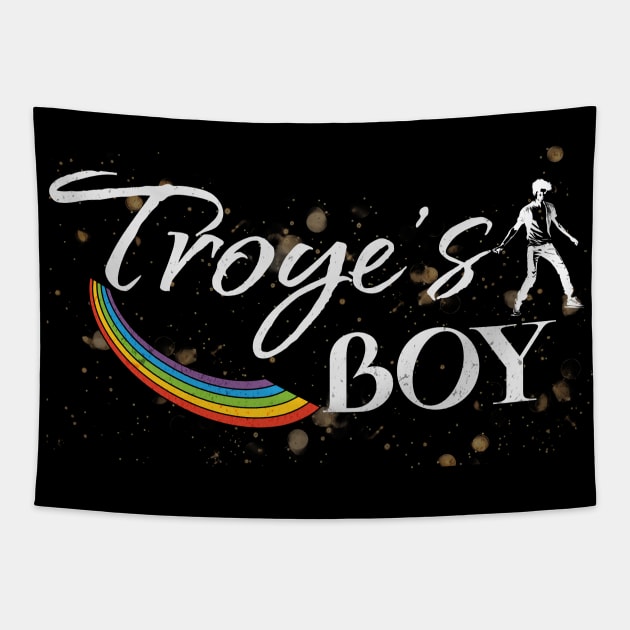 Troye's Boy Rainbow Dancer Tapestry by Prideopenspaces