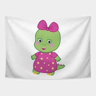 Daisy Dinosaur - Cute little dinosaur Tapestry