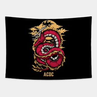 Flying Dragon Acdc Tapestry