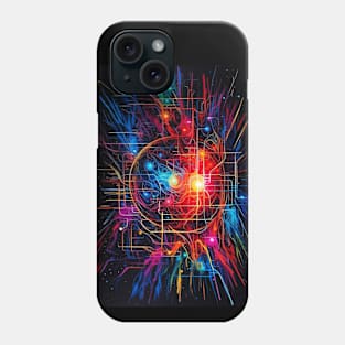 Neon Space Abstract Phone Case