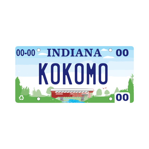 Kokomo Indiana License Plate by zsonn