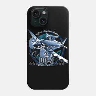 DC3 C47 Dakota Military Transport Aircraft Phone Case