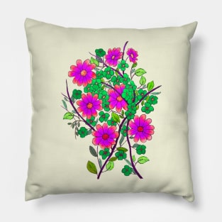 Pink Daisies Pillow