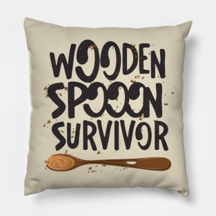 wooden spoon survivor Pillow