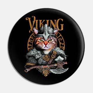 Viking Cat Pin