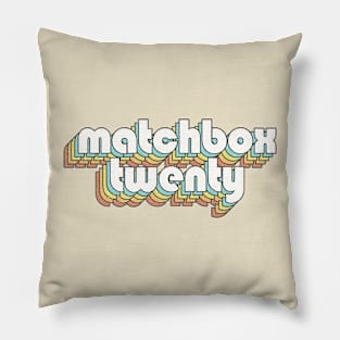 Retro Matchbox Twenty Pillow