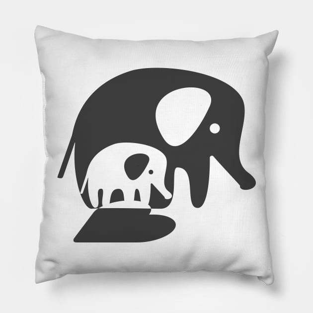 Love Elephants Pillow by avogday