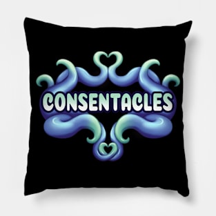 Blue Consentacles Pillow