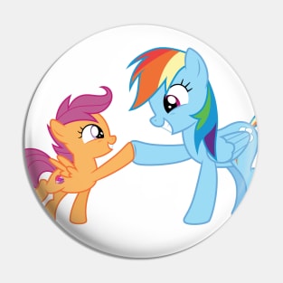 Rainbow Dash is so proud of Scootaloo 2 Pin