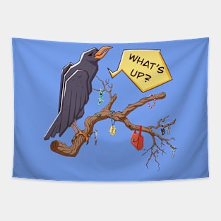 Proud Crow: Master of Trophies Tapestry