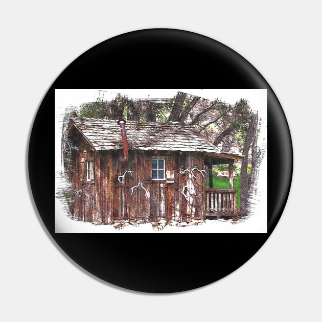 ANTLER CABIN Pin by JOHN COVERT ILLUSTRATIONS