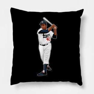 Jackie Robinson #42 Poses Pillow