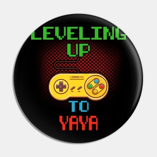 Promoted To YAYA T-Shirt Unlocked Gamer Leveling Up Pin