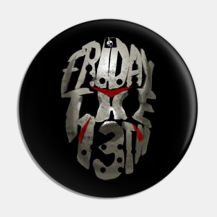 The 13th Typography Pin