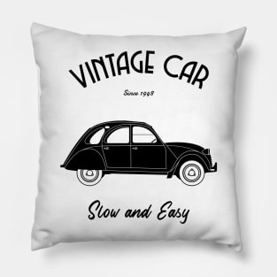 Vintage Style Car 2CV Pillow