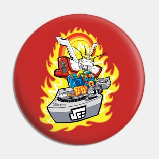 Burning Finger Turntablist Pin