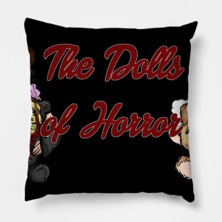 Dolls of Horror Logo (black) Pillow