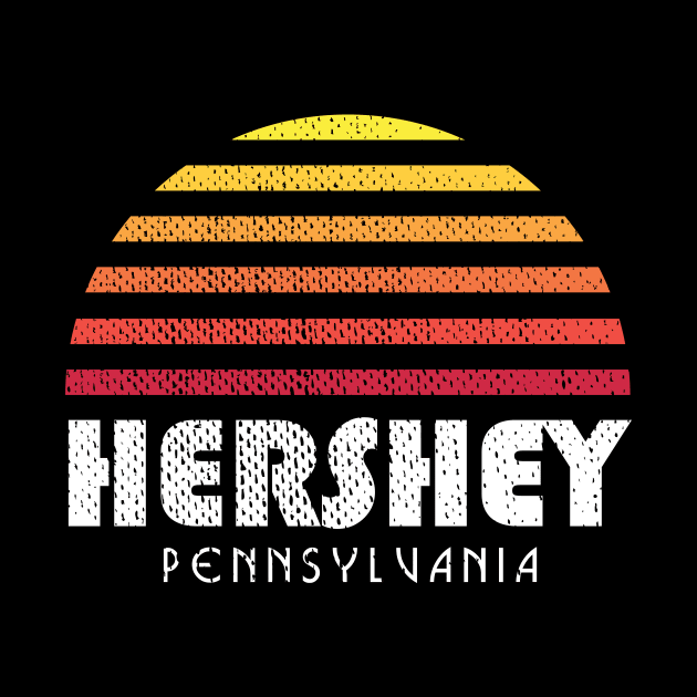 Hershey PA Retro Sunset Pennsylvania by PodDesignShop