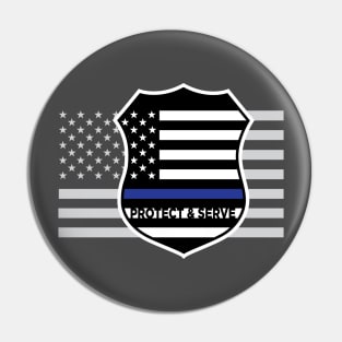 Thin blue line Pin