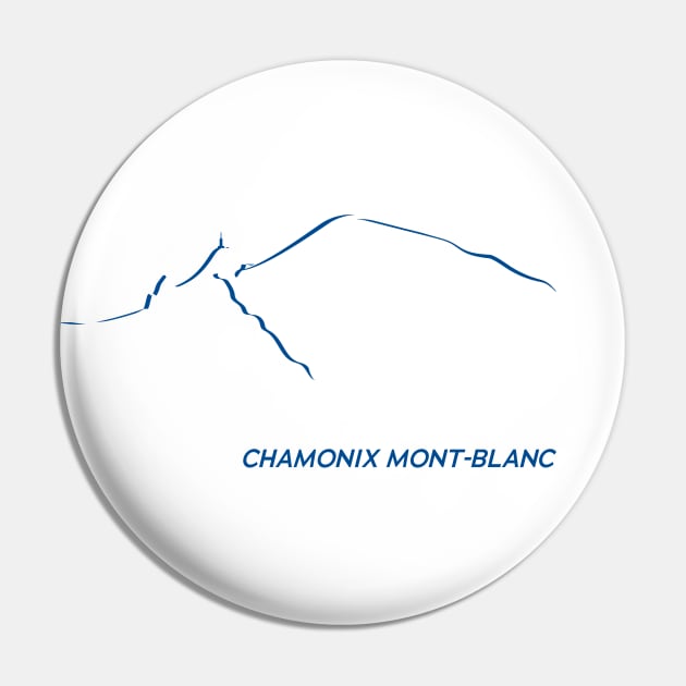 Chamonix Aiguille du Midi Mont Blanc Pin by leewarddesign