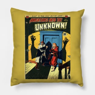 Adventures Into the Unknown Vintage Comic Cover Pillow