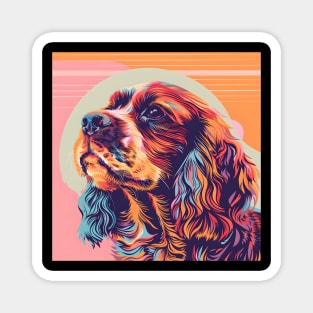 Sussex Spaniel in 80's Magnet