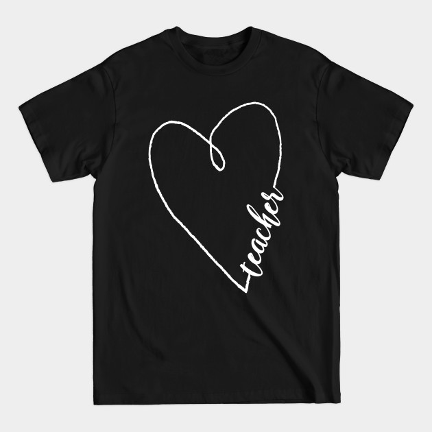 Disover Teacher Shirt Heart Gift - Teacher - T-Shirt