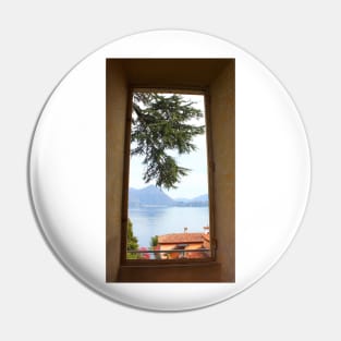 A Pine Branch over the Red roof through the Window 2011 Pin