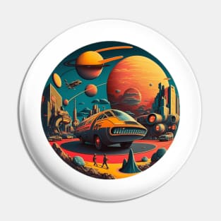 futuristic street Pin