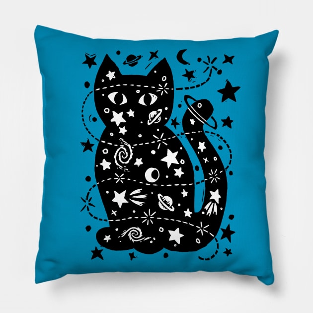 Félicette the Space Cat Pillow by Woah there Pickle