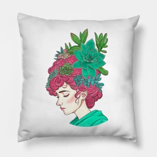 Grow positive thoughts | White Pillow