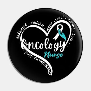 Oncology Nurse Heart Word Oncology Nursing Pin