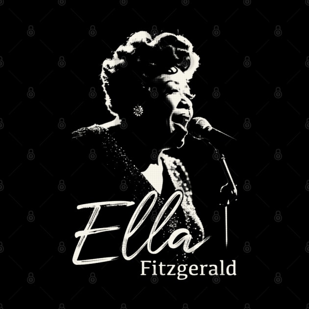 Ella Fitzgerald silhouette by BAJAJU