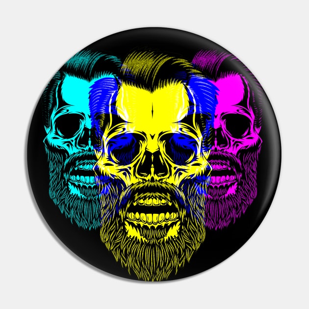 Tri-Portrait Skull - DS3 Pin by SimSang