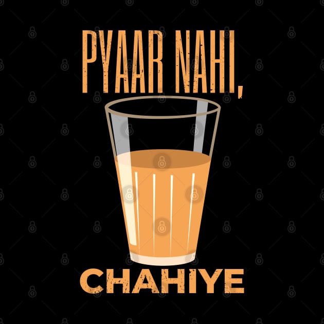 Funny Chai Hindi Quote by TheVintageChaosCo.