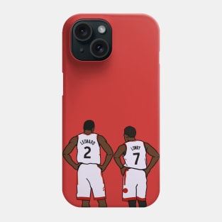 Kawhi Leonard and Kyle Lowry - NBA Toronto Raptors Phone Case