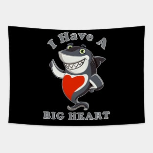 Funny Shark Lovers I Have A Big Heart Sea Animal Ocean Tapestry