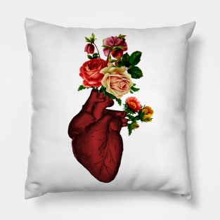 Floral Heart - Realistic Heart Pillow