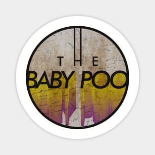 THE BABY POO - VINTAGE YELLOW CIRCLE Magnet