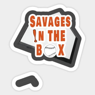 Savages In The Box Sticker for Sale by DeadRight