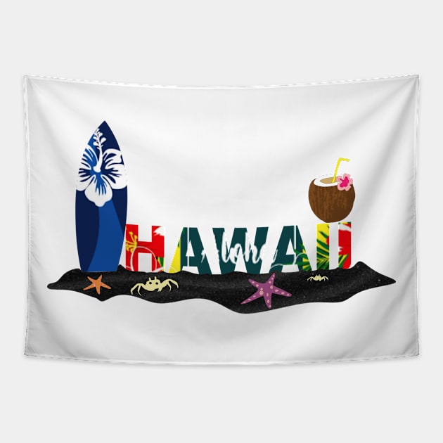 hawaii Tapestry by Aestcoart