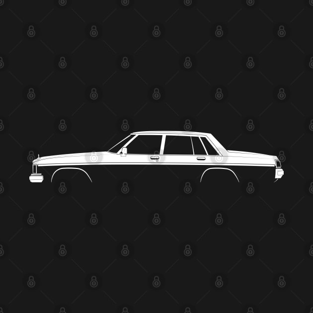 Holden Statesman (WB) Silhouette by Car-Silhouettes