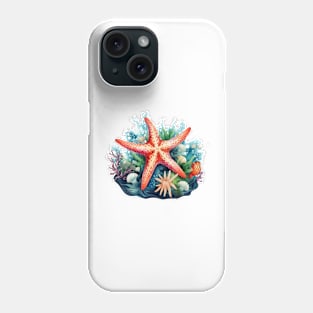 Orange Starfish Phone Case