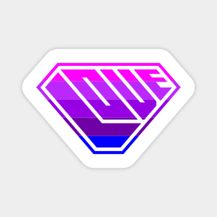 Love SuperEmpowered (Light Pink, Purples & Blue) Magnet