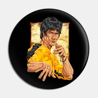 Bruce Lee art Pin